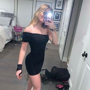 forever 21 black tight dress